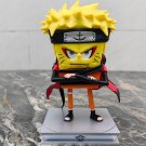 14cm Naruto Spongebob Squarepants Toy Patrick Star Cos Uchiha Sasuke Anime Figures