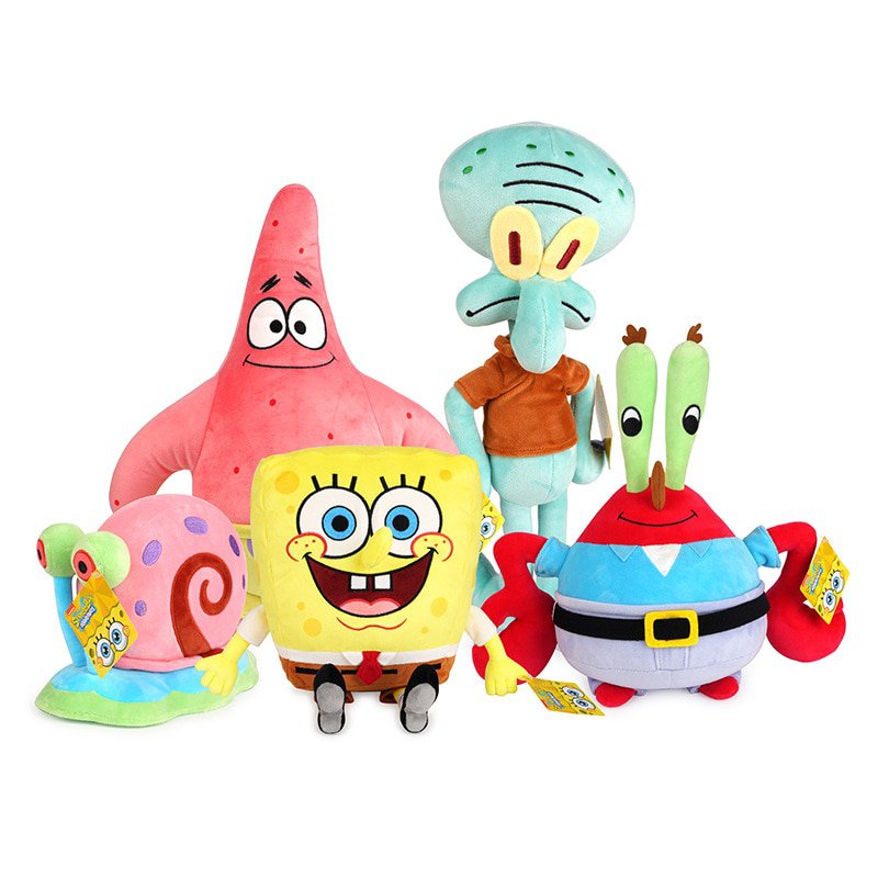 Kawaii Spongebob Squarepants Patrick Eugene H. Krabs Gary Plush Doll Cartoon Stuffed Anime