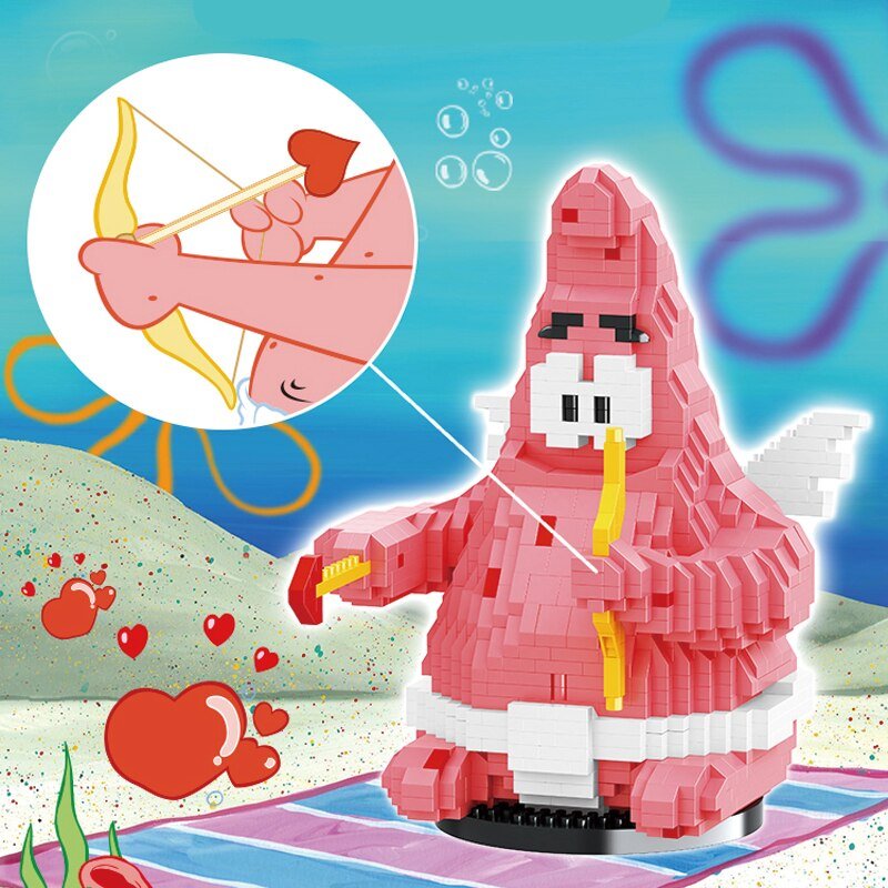 New SpongeBob SquarePants BLOCK Micro Particles Block City Patrick Star Kids Toys