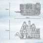 Santa Claus Christmas Gingerbread House Scenery With Light Building Blocks Bricks