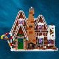 Santa Claus Christmas Gingerbread House Scenery With Light Building Blocks Bricks