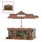 Western Sheriff's Office Architecture Space War Movie House With Figure Characters