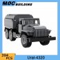 Soviet WW2 Military Multipurpouse Truck Model Moc Building Blocks Army Off-Road Vehicle DIY Car