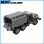 Soviet WW2 Military Multipurpouse Truck Model Moc Building Blocks Army Off-Road Vehicle DIY Car