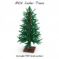 138 PCS Cedar Tree Model Green Scenery Landscape Building Blocks MOC City Street Scene Plants