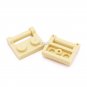 Marumine Building Blocks 48336 Plate Modified 1x2 With Bar Handle On Side Closed Ends Educational