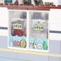 City MOC Seafood Restaurant Building Blocks Kit Window Door Food