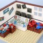 City MOC Seafood Restaurant Building Blocks Kit Window Door Food