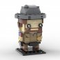 MOC Movie Characters Johnny B.Goode&atilde;��Jim Hopper&atilde;��Robocop&atilde;��George Brickheadz Building Blocks