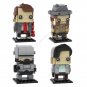 MOC Movie Characters Johnny B.Goode、Jim Hopper、Robocop、George Brickheadz Building Blocks