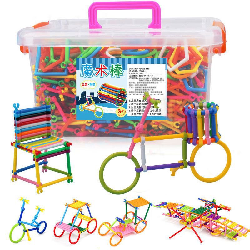 Smart Stick Building Block Toys Kids Puzzle Magic Wand Puzzle Illustration Boys Girls Baby