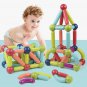 Kids Magnetic Constructor Blocks Stick Magnet Rod Constructor Set Montessori Educational Toys
