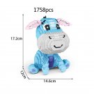 Disney cartoon Winnie Pooh Bear figures micro diamond blocks eeyore building brick educational toy