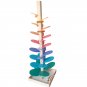 Wooden Rainbow Music Tree Collage Flower Petal Beads Track Children's Color Cognition Puzzle