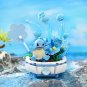 New Pokemon Building Block Pikachu Charmander Squirtle Model Toy Home Decoration Plant Potted Flower