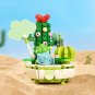 New Pokemon Building Block Pikachu Charmander Squirtle Model Toy Home Decoration Plant Potted Flower