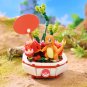 New Pokemon Building Block Pikachu Charmander Squirtle Model Toy Home Decoration Plant Potted Flower