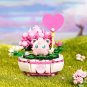 New Pokemon Building Block Pikachu Charmander Squirtle Model Toy Home Decoration Plant Potted Flower