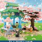 601149 Sembo Blocks Kids Building Toys Girls Puzzle Sakura With Lighting Teens Gift no box
