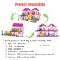 Friends City House Summer Holiday Villa Castle Building Blocks Sets Figures Swimming Pool DIY Toys
