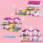 Friends City House Summer Holiday Villa Castle Building Blocks Sets Figures Swimming Pool DIY Toys