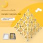Golden Variety Magnetic Rod DIY 3D Spatial Solid Model Magic Puzzle Building Block Steel Ball Kid's