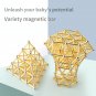 Golden Variety Magnetic Rod DIY 3D Spatial Solid Model Magic Puzzle Building Block Steel Ball Kid's