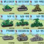 Seven color creative building blocks MOC World War II KV44 German P1000 Demon Cruiser Tank War