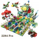 2284Pcs Plants vs. Zombies Battle of the Seabed Sky Building Block Brick Kits