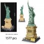 City Architecture Big Ben Eiffel Tower Paris World Famous Building Brick Statue Liberty America