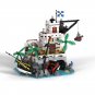 Moc Creative Medieval Pirate Series Eldorado Fortress Castle Island Model Building Blocks Bricks