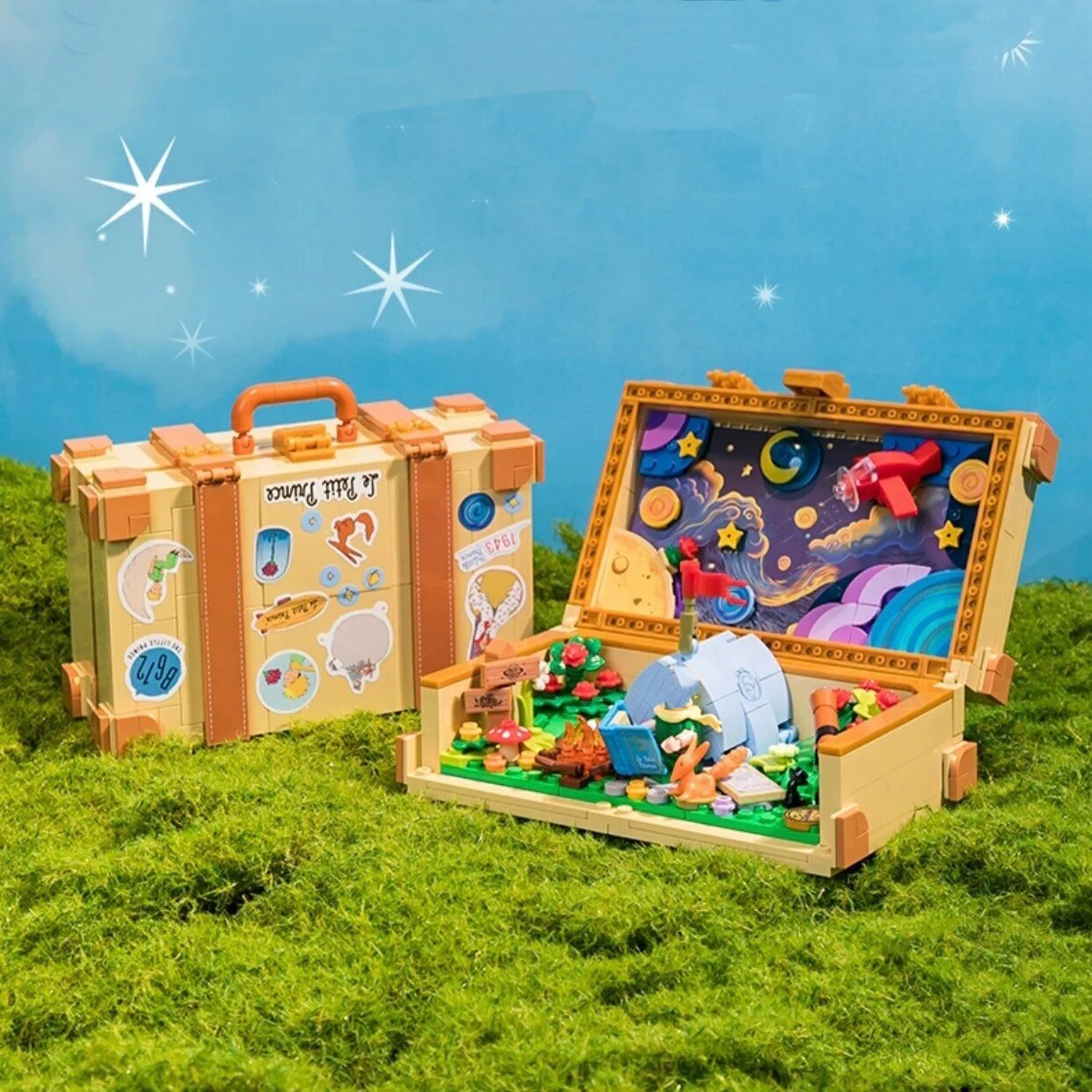 Pantasy Little Prince Joint Name Creative Travel Suitcase Building Blocks Children Educational