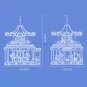 Carousel 11011 Model Building Amusement Park Scene Blocks Merry Go Round Bricks