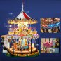 Carousel 11011 Model Building Amusement Park Scene Blocks Merry Go Round Bricks