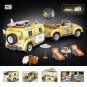 MOC Creative RV Series Beetle Wagon Technical Car Blocks Building City Mini Camper Vehicle Bricks