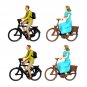 Realistic 1/87 Scale Cyclist Figures Mini People