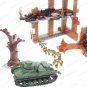 Military WW2 Scenes Building Block Assembled Moc Assault Tank Figures Houses