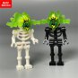 MOC Bricks Halloween Luminous Helmet Action Figure Ghost Building Blocks Accessories Kids