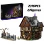 New 21341 Hocus Pocused The Sanderson Sisters Cottage Building Blocks Halloween Bricks Toys