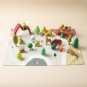 Wooden Blocks Toys Animal Forest Scene Toys for Kids Baby Early Educational Learning
