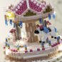 Rotate Merry-go-round Carousel Crystal Ball Music Light 3D Mini Diamond Blocks Bricks Building