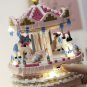 Rotate Merry-go-round Carousel Crystal Ball Music Light 3D Mini Diamond Blocks Bricks Building
