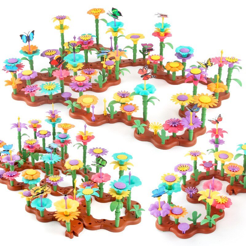 Flower Garden Building Toy STEM Educational Toddler Toys Gifts for Kis