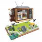 Creative Retro Film And Television Building Blocks MOC Movie Theatre TV Set Brick Home Decor