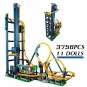 3756 PCS Loop Building Block Bricks Roller Coaster Amusement Park Toy