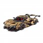 IE Series MOC Gold T5012C Super Racing Car Model Building Blocks Bricks Furious Vehicle Toy