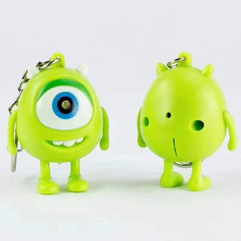 Mike Keychain Cartoon Anime Monsters, Inc. Luminous and Sounding