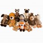 Jungle Animal Stuffed Toys Forest Animals Soft Plush Dog Zebra Elephant Lion Fox Giraffe