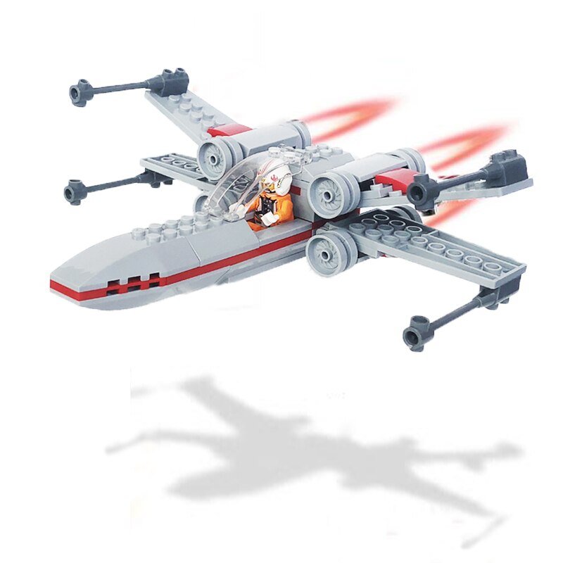 New Star Space Fighter X Wing Pilot Suit Microfighter building Brick toy for youngsters Gifts