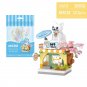 Loz Cute Small Store Pet Shop Coffee Shop Flower Shop Mini Particle Building Blocks